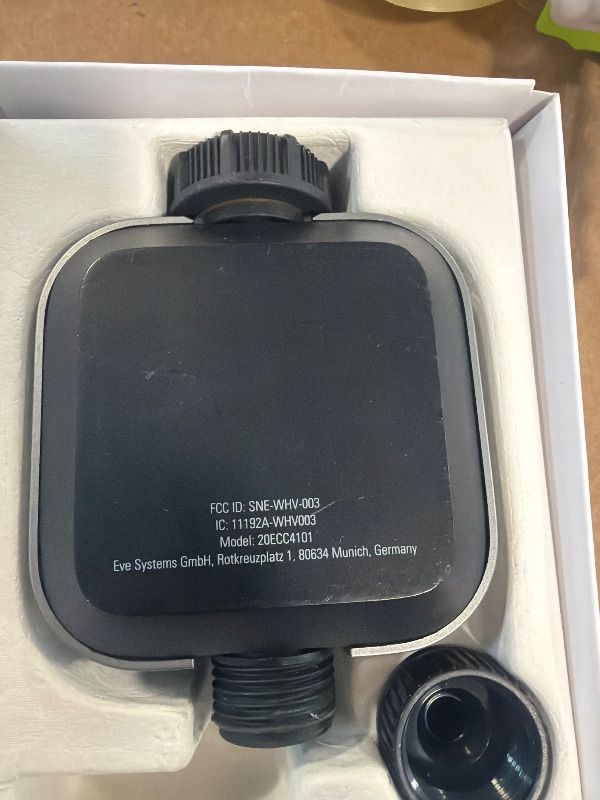 Photo 1 of Eve Aqua – Smart Water Controller for Apple Home app or Siri, irrigate Automatically with schedules, Easy to use, Remote Access, no Bridge, Bluetooth/Thread, HomeKit