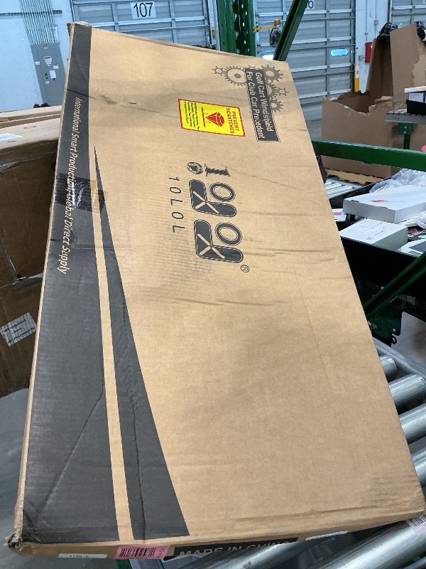 Photo 1 of 10L0L Golf Cart Windshield for Club Car Precedent 2004-Up, Tempo, 2017-Up Onward, Clear/Tinted Fold Down Club Car Windshield Anti-UV Impact Resistant, HD View, 37.5"W X 33.6"H