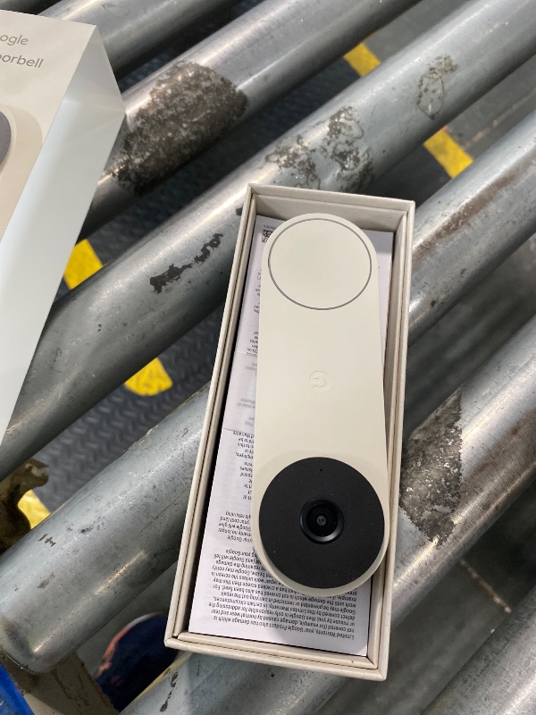 View 3 of **View Clerk Notes**Google Nest Doorbell (Wired, 3rd Gen) - 2K Video, Live View - 2025 - Linen **used**