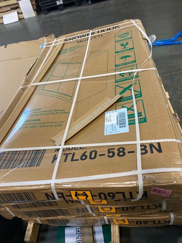 Photo 1 of ***FACTORY SEALED*** GETPRO Sliding Tub Shower Door 60" W x 58" H Brushed Nickel