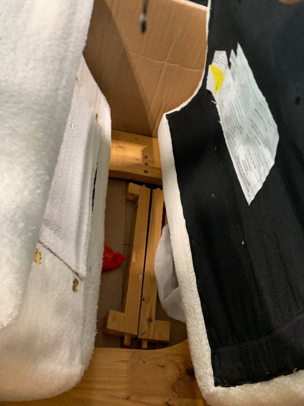 View 4 of *** Missing internal screw*** Merax 28" Curved Boucle Accent Chair