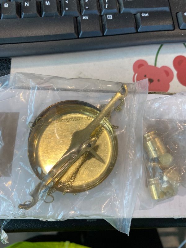 Photo 1 of [ITEM HAS SOME RUST] [DENTED] Old Traditional Goldsmith Weight (tarazu) showpiece Brass Weighing Scale Balance Justice Law Scale Decoration Nautical Home Decor Scale Small Brass Weight Scale