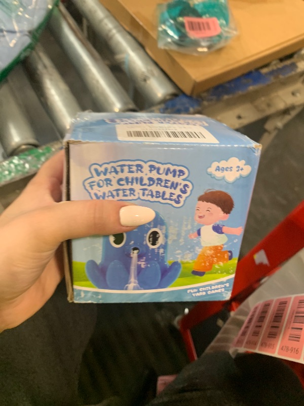 Photo 1 of ***BROKEN, SOLD FOR PARTS*** Water Table Pump, Continuous Flow Rechargeable Magnetic Octopus Pump, Battery Powered No Drill Installation, Non-Stop Fun Summer Outdoor Water Toys, Water Play Accessories for Kids Toddlers, Green