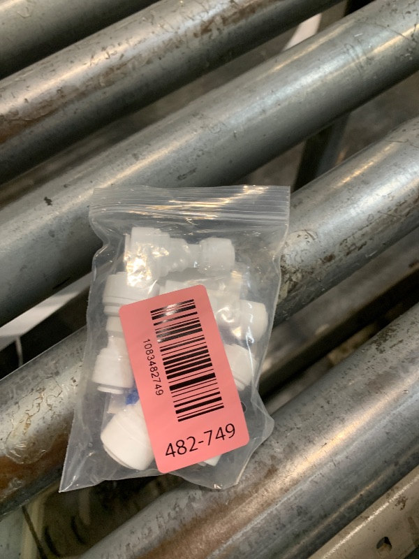 Photo 1 of E-outstanding Quick Straight Connector 5PCS 1/4inch to 3/8inch OD Quick Straight Push Connector Water Tube Pipe Fitting Kit for RO Water Systems Purifiers FiltersLPNO584579427
