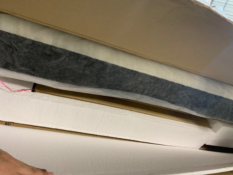Photo 1 of ***PARTIAL SET / BOX 1 OF 2*** KISLOT Upholstered Queen Size Bed Frame, Boucle Fabric Platform Bed Mattress Foundation Noise-Free No Box Spring Needed Easy Assembly