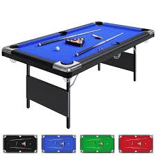 Photo 1 of ***FINALSALE NO RETURN*** Garvee 6 Ft Billiards Table Portable Foldable Pool Table Full Size Family Game Room Basements Garage