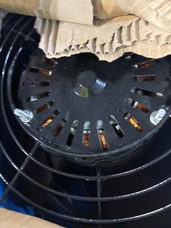 View 2 of ***BROKEN, SOLD FOR PARTS*** 15" Attic Exhaust Fan with Thermostat - 1300CFM Gable Vent Fan with Thermostat Covers 1850 Sq.ft, Plug-and-Play Gable Attic Fans with 20FT Power Cord & 60Hz Motor Low Noise for Home Garage Shed