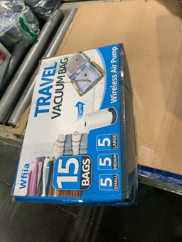 Photo 1 of 15 Packs Vacuum Bags for Travel with Rechargeable Pump, 3 Sizes Vacuum Seal Bags for Clothing, Compression Vacuum Travel Bags for Luggage, Vacuum Packing Bags for Closet Organization