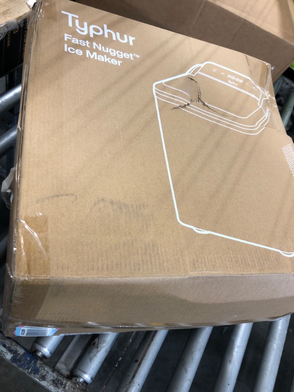 Photo 1 of ***FINAL SALE NO RETURN ***PARTS *** Typhur Smart Nugget Ice Maker Countertop with App Control, Pebble Ice Machine, Portable Pellet Ice Maker with Handle, Self-Cleaning Pump, 8 Cleaners, 35lbs/24H for Home, Kitchen, Office, RV, Silver