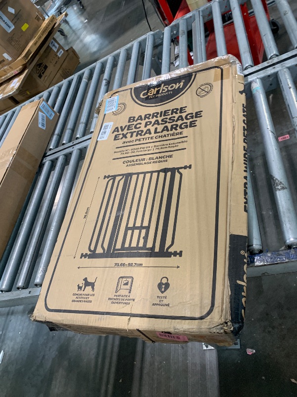 View 2 of [SOLD FOR PARTS] Carlson Extra Wide Pet Gate with Small Pet Door