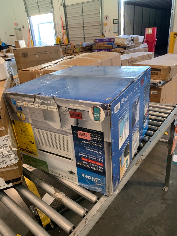 View 2 of [SOLD FOR PARTS] Midea 8,000 BTU Smart Inverter Air Conditioner Window Unit with Heat and Dehumidifier – Cools up to 350 Sq. Ft., Energy Star Rated, Quiet Operation, Electronic Controls, Remote Control, White