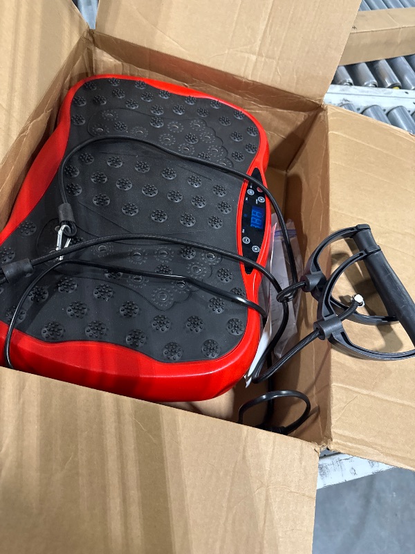 Photo 1 of ***BROKEN FOR PARTS***Vibration Plate Exercise Machine, Health & Fitness Full Body Vibration Platform, Portable Vibration Plate Platform for Weight Loss Home Fitness, Lymphatic Drainage, w/Resistance Bands+Remote