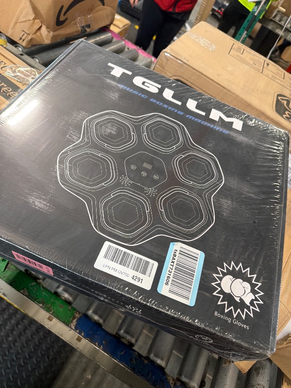 Photo 1 of ** FACTORY SEALED** TGLLM Music Boxing Machine, Smart Bluetooth Boxing Machine with Gloves, Wall Mounted Music Punching Trainer for Kids Adult, LED Electronic Boxing Workout Target with 9 Modes & 9 Speeds