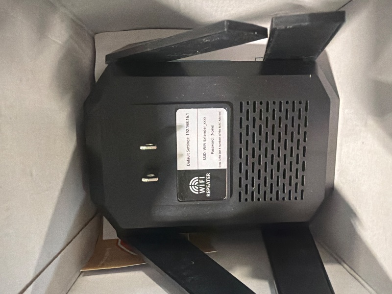 Photo 1 of ***BROKEN*** WiFi Extender, 2026 20X Fastest WiFi 6 Booster AX3000 Dual Band (5.8/2.4GHz) 19,000 sq.ft Long Range and 150+ Devices, WiFi Extender Signal Booster for Home with Ethernet Port (Black)