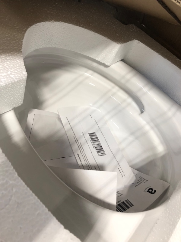 Photo 1 of ** MISSING TANK ** TOTO Drake Two-Piece Elongated 1.6 GPF Universal Height TORNADO FLUSH Toilet with CEFIONTECT, Cotton White - CST776CSFG#01