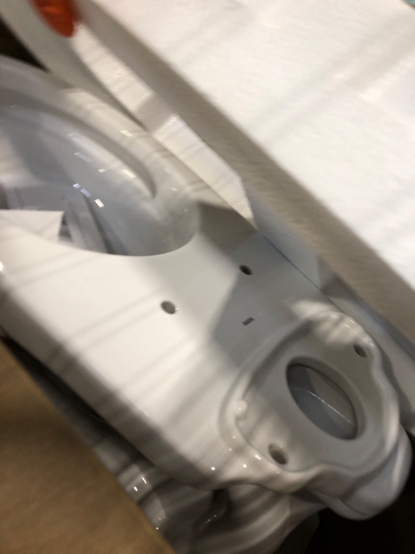 Photo 1 of ** MISSING TANK ** TOTO Drake Two-Piece Elongated 1.6 GPF Universal Height TORNADO FLUSH Toilet with CEFIONTECT, Cotton White - CST776CSFG#01