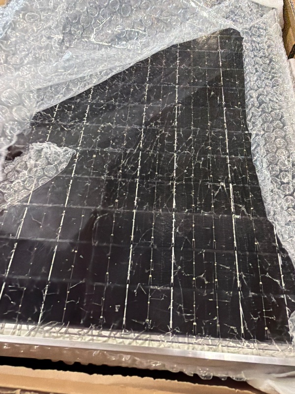 View 3 of ** DAMAGED ** ecoCalm Solar Exhaust Fan 12“ for Greenhouse with Smart Thermostat, Battery
