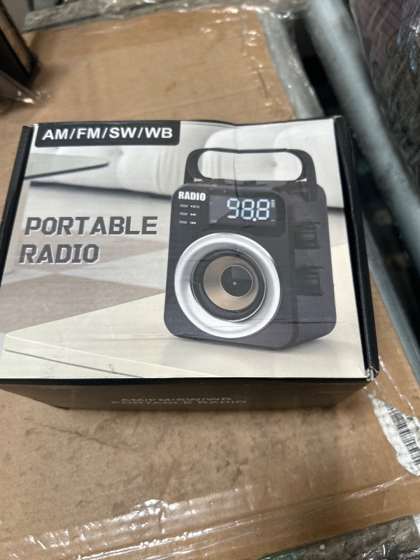 Photo 1 of ***BROKEN, SOLD FOR PARTS***  Portable Radio AM FM WB SW,Bluetooth Digital Radios Built-in 4000mah Rechargeable Battery/DC D*3 Cell Battery Operated,10W Speaker,TF/USB Playback,LCD Display Weather Alert for Home Outdoor Emergency