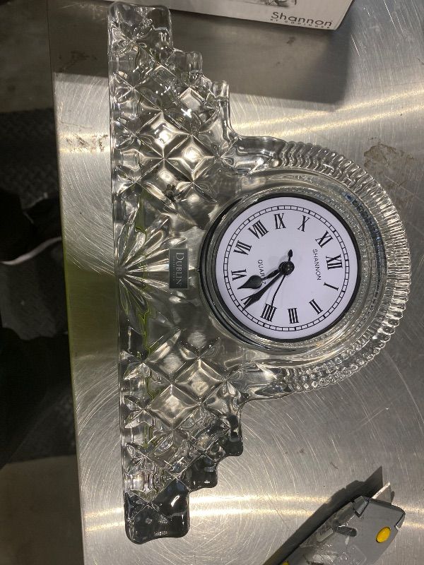 Photo 1 of *See Clerk Notes* Godinger Crystal Dublin Pattern Clock