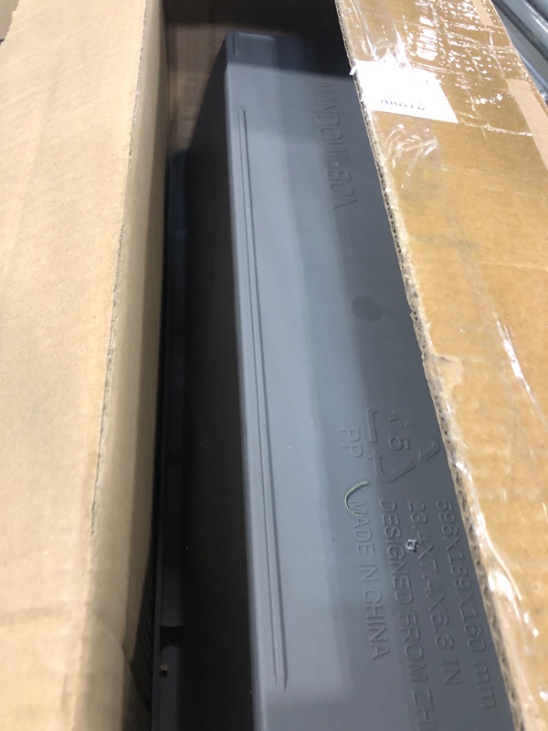 View 3 of [MISSING PARTS] RimCereal Window Planters, 24 Inch, Gray, 8 Pcs