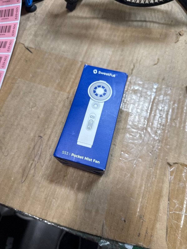 View 2 of **View Clerk Notes**SWEETFULL Handheld Misting Fan - 5000mAh, 5-Speed Turbo