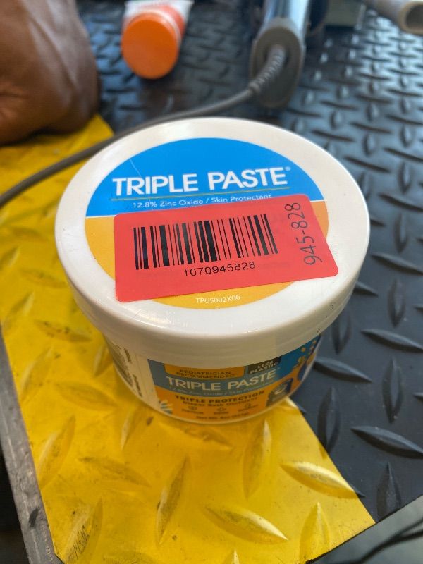 Photo 1 of [Half Empty] Triple Paste Diaper Rash Cream, Zinc Oxide Baby Ointment, 8 oz