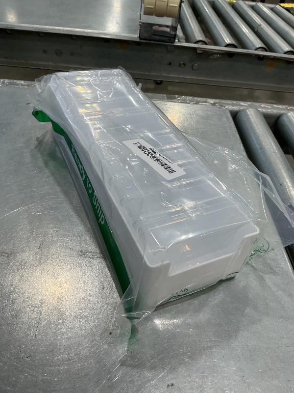 Photo 1 of 11 Grid Clear Cable Organizer Box with Switch for Desktop Cord Storage