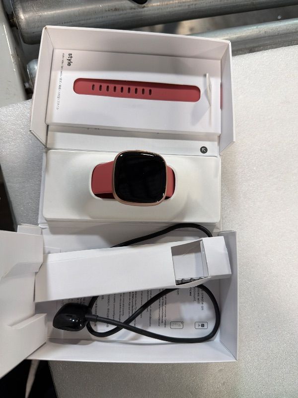 Photo 1 of Fitbit Versa 4 Fitness Smartwatch with Daily Readiness - 3-Month Google Health Premium Membership Included - GPS, 24/7 Heart Rate, 40+ Exercise Modes, Sleep Tracking - Pink Sand/Copper Rose