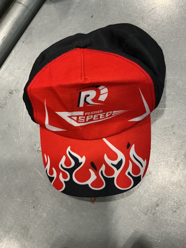 Photo 1 of  red and black Passion Speed branded racing cap 