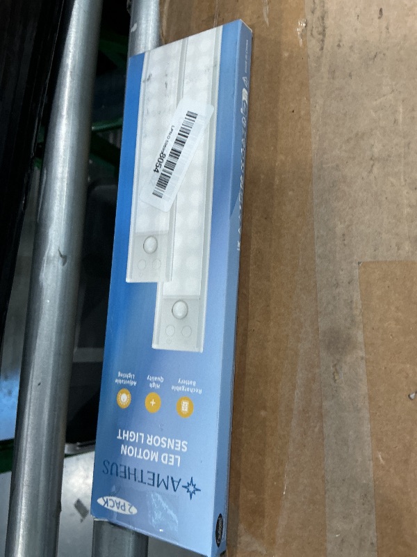 Photo 1 of 10inch Under Cabinet Lights, Motion Sensor Light Indoor, Wireless Closet Lights, 1800mAh Rechargeable Battery, Magnetic, 5 Levels Dimmable, Under Counter Lights for Kitchen, Bathroom (2 Pack)