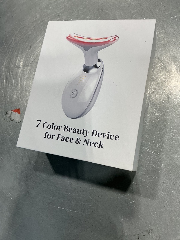 Photo 1 of [NONFUNCTIONAL] Red Light Therapy for Face, 7 Color LED Facial Light Therapy Wand for Skin Care at Home Blue Light Therapy Face Massager Tool for Neck (White)