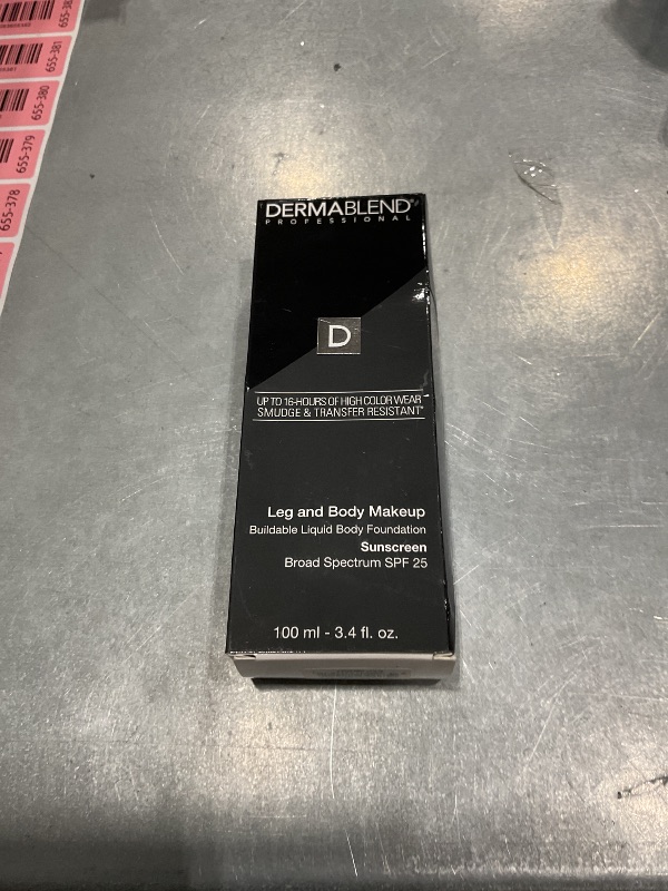 Photo 1 of [OPENED] Dermablend Leg & Body Makeup Foundation SPF 25, 40N, 3.4 fl oz