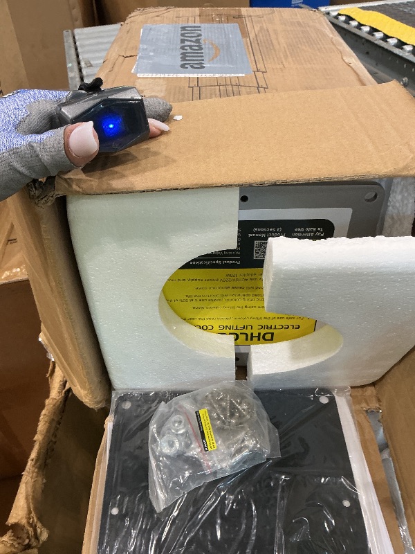 Photo 1 of *** MISSING POWER SUPPLY ***** DIHOOL Electric Lift Table, Motorized Lifting Column, Heavy Duty 450Lbs, 14.6" to 30.1" Height Adjustable Table Leg, RV Telescoping Lifting Platform, Wireless Remote & APP Control