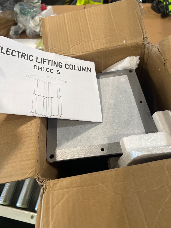 Photo 1 of *** MISSING POWER SUPPLY ***** DIHOOL Electric Lift Table, Motorized Lifting Column, Heavy Duty 450Lbs, 14.6" to 30.1" Height Adjustable Table Leg, RV Telescoping Lifting Platform, Wireless Remote & APP Control