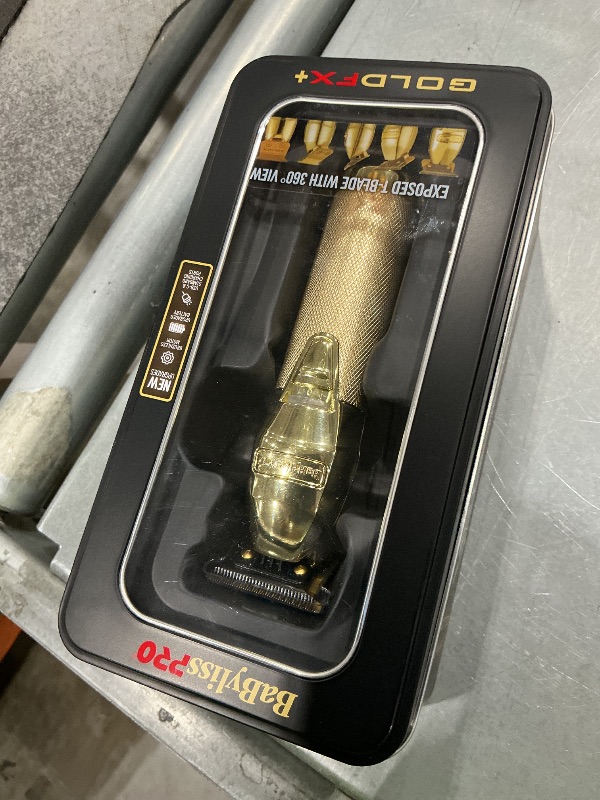 View 2 of **View Clerk Notes**BaBylissPRO FX+ Hair & Beard Trimmer - Gold