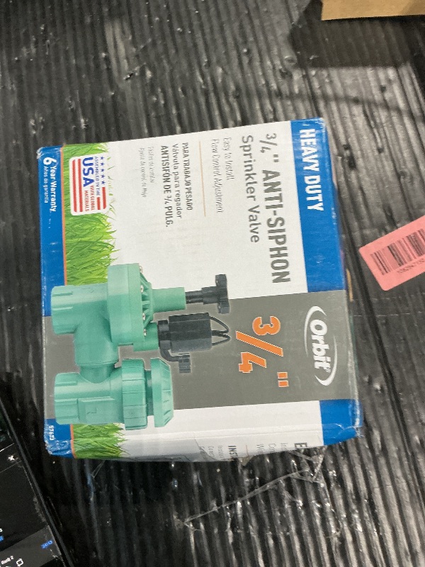 Photo 1 of 1-Pack Orbit 57623 3/4" FPT 100 Series Anti-Siphon Automatic Sprinkler Valve with Flow Control
