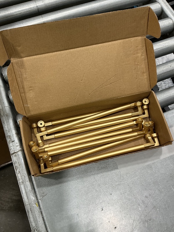 Photo 1 of **View Clerk Notes**khtumeware 10" Brushed Gold Cabinet Pulls (10-Pack)