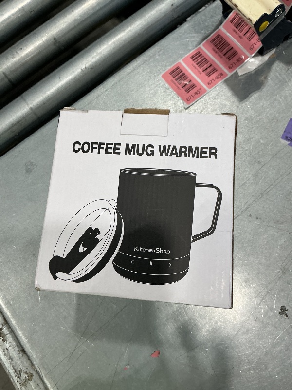 Photo 1 of 14oz Smart Heated Mug, Rechargeable Self-Heating Coffee Mug with 10 Temp Settings, Keeps Coffee Hot for Hours, No App Required, LED Display & Memory Function for Home Office, Coffee Tea Lover (Black)