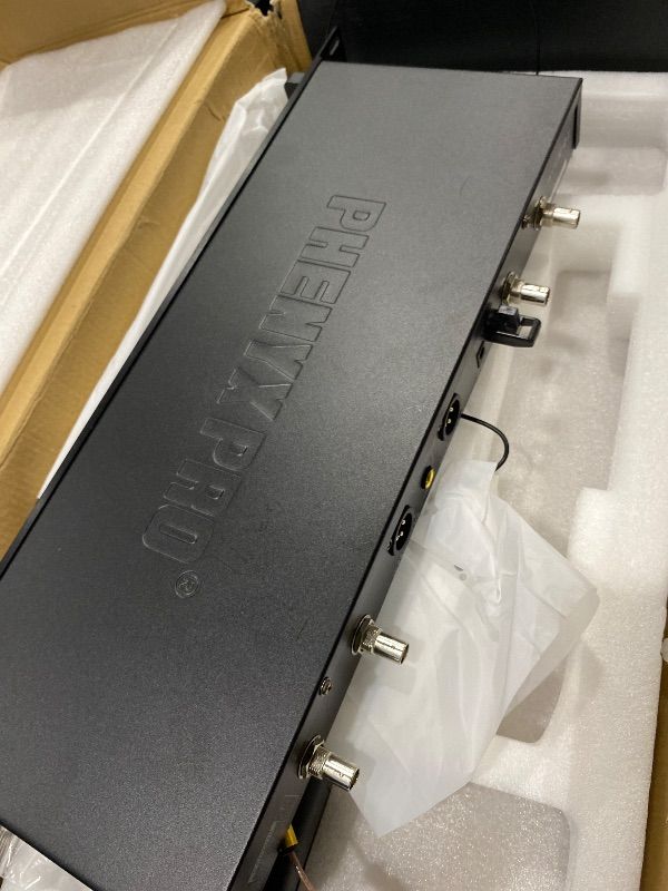 Photo 1 of [MISSING MICROPHONES] Phenyx Pro Dual UHF True Diversity Wireless Microphone System PTU-2U-1H1B
