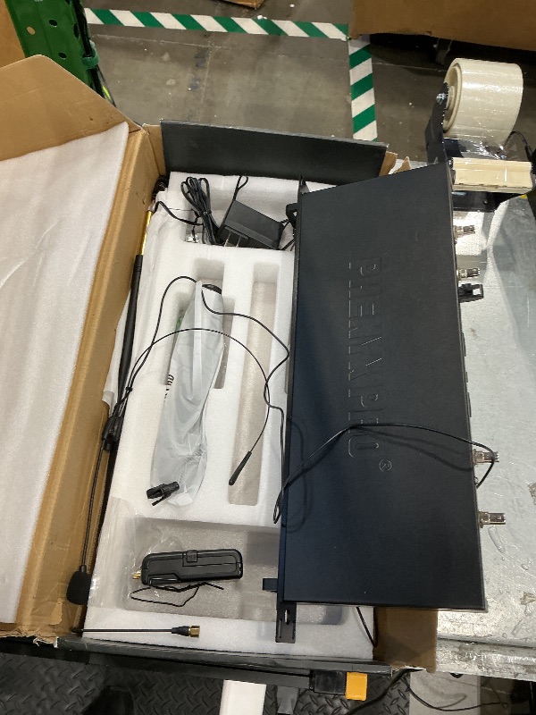 Photo 1 of [MISSING MICROPHONES] Phenyx Pro Dual UHF True Diversity Wireless Microphone System PTU-2U-1H1B