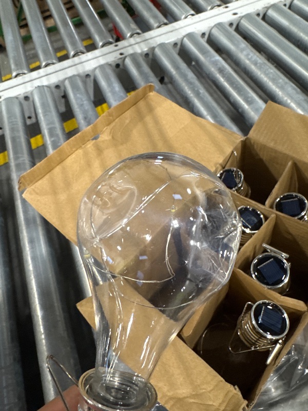Photo 1 of **Minor damage**Solar bulbs for outdoor 6 count set plastic