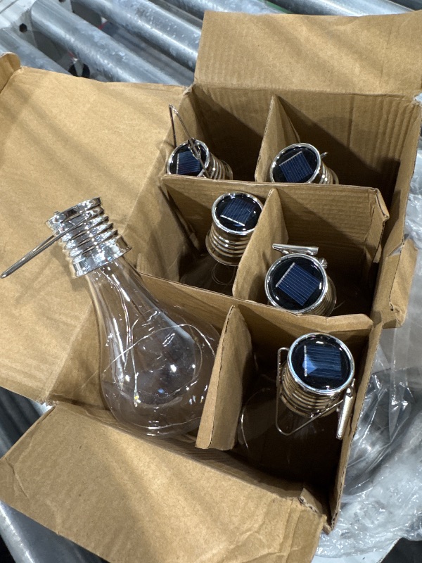 Photo 1 of **Minor damage**Solar bulbs for outdoor 6 count set plastic