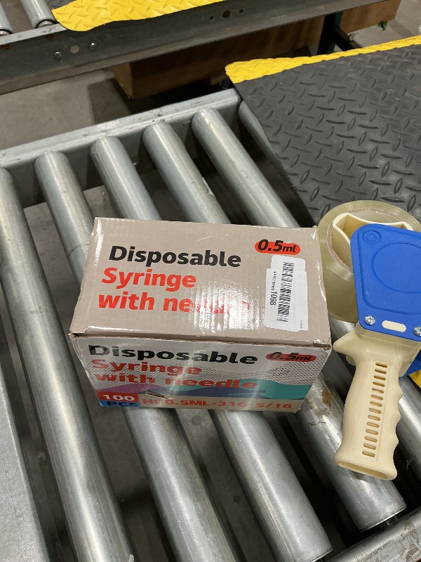Photo 1 of 0.5ML Syringe, Lab Supplies Syringes 31G 5/16 Inch, Individually Wrapped, Pack of 100