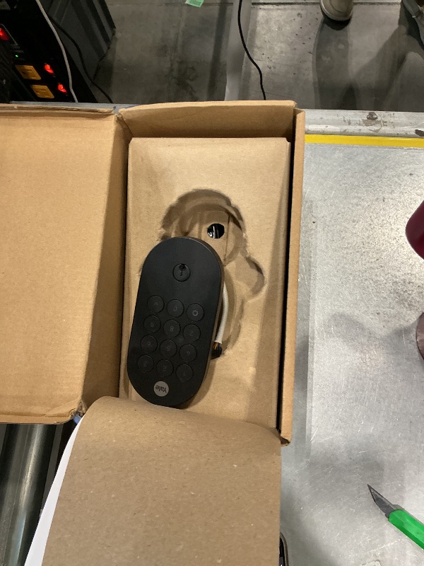 Photo 1 of **See Clerk Notes**Yale Keyed Deadbolt Smart Lock with Google Matter, Matte Black