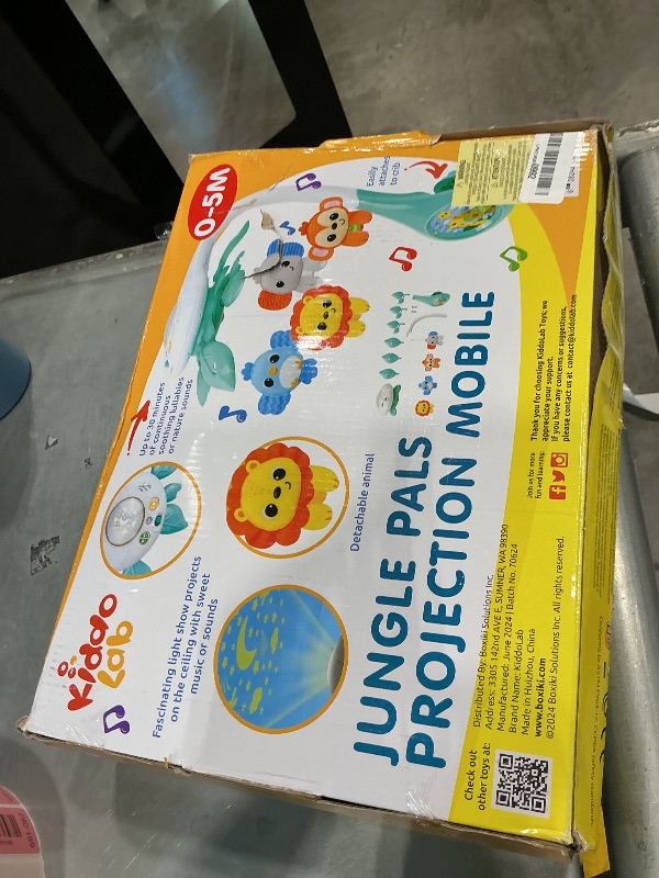 Photo 1 of *** ONLY HAS LION AND BIRD *** KiddoLab Baby Crib Mobile with Relaxing Music. Includes Ceiling Light Projector with Stars, Animals. Musical Crib Mobile with Timer. Nursery Toys for Babies Ages 0 and Older (New 2025 Model)