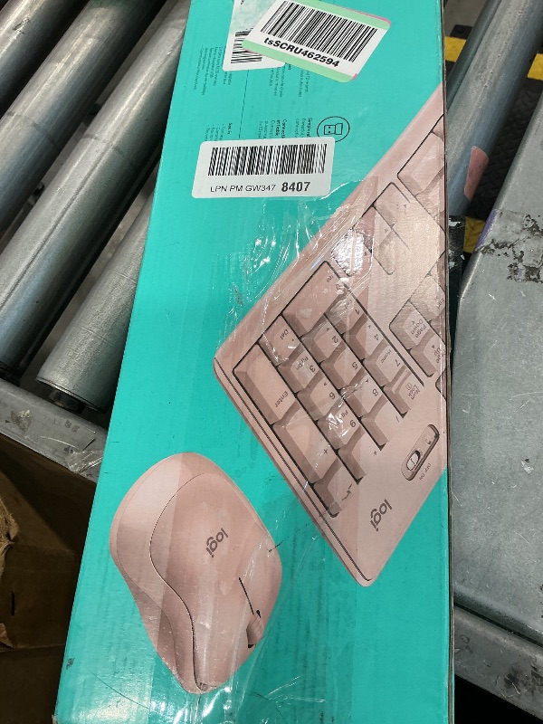View 2 of [Missing Mouse and Receiver] Logitech MK270 Wireless Keyboard and Mouse Combo - Rose