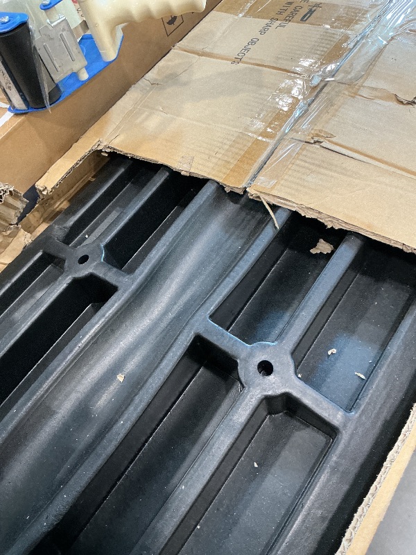 View 3 of 1 Pack 48" Car Driveway Rubber Curb Ramps, Heavy Duty Driveway Gutter Slope Ramp, Low Profile Design for Cars, Water Channel for Drainage, Curbside Bridge Ramp for Loading Dock Garage Sidewalk