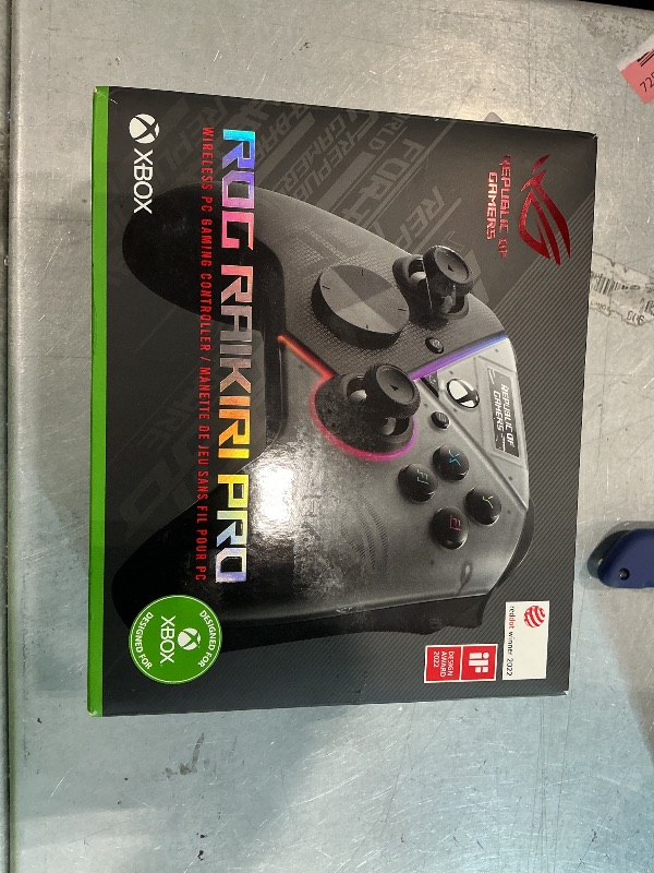 View 2 of ASUS Rog Raikiri Pro Black Bluetooth/USB Gamepad