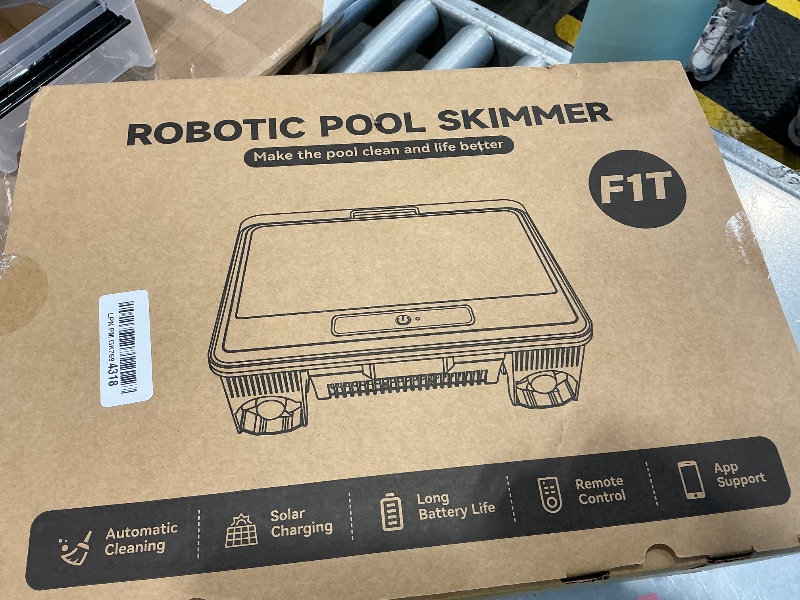 View 2 of WAVIO Solar Robotic Pool Skimmer Cleaner with App Support