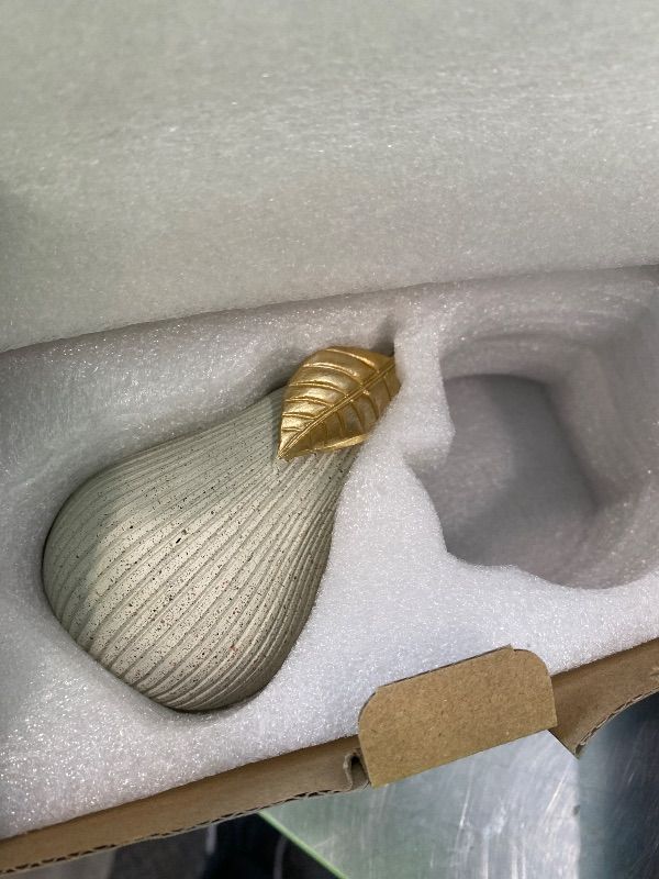 View 3 of **View Clerk Notes**Dwelloria Apple & Pear Decor Set - White/Gold Sculpture